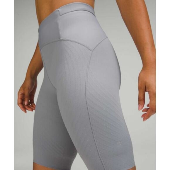LULULEMON SenseKnit Running High-Rise Short 10" Size 6 Rhino Grey - Picture 5 of 10